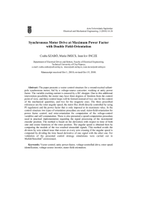 Synchronous Motor Drive at Maximum Power Factor with Double