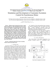Simulation and Development of Automatic Excitation