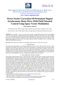 Power Factor Correction Of Permanent Magnet Synchronous Motor