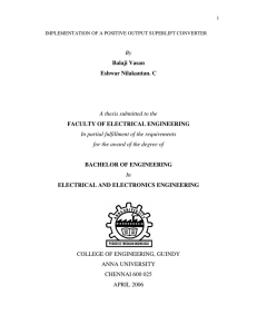 Electrical and Electronics Engineering