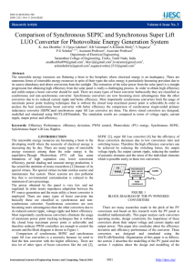 Comparison of Synchronous SEPIC and Synchronous Super Lift