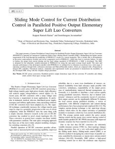 Sliding Mode Control for Current Distribution Control in Paralleled