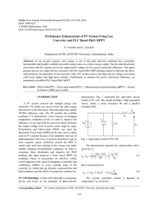 Perfomance Enhancement of PV System Using Luo Converter and