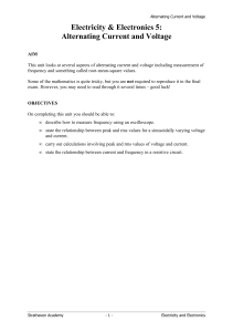 Alternating Current and Voltage