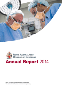 2014 Annual Report - Royal Australasian College of Surgeons