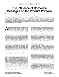 Corporate Messaging: Product Portfolio and Competitive