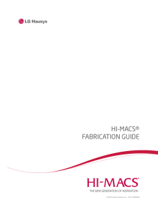 LG HI-MACS Fabrication Guide