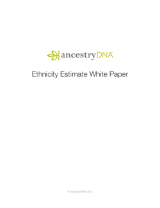 Ethnicity Estimate White Paper