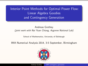 Interior Point Methods for Optimal Power Flow: Linear Algebra