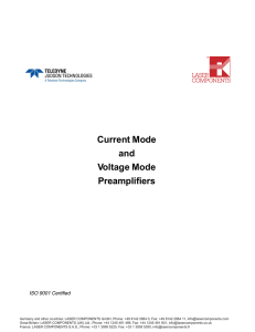 Preamplifiers - Laser Components