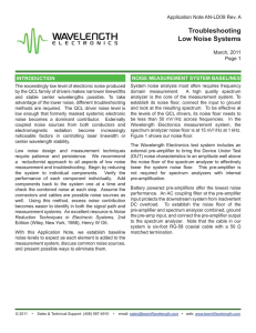 Application Note AN-LD09: Troubleshooting Low Noise Systems