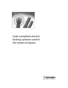 Code Compliant Electric Locking Systems Used in Means