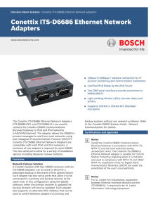 Data Sheet - Bosch Security Systems