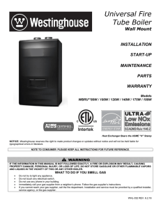 Installation Manual - Westinghouse Water Heating