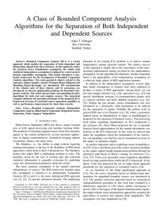 A Class of Bounded Component Analysis Algorithms for the