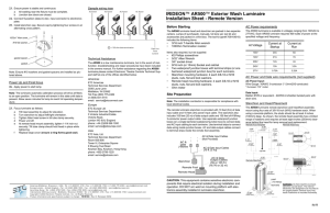 Irideon AR500 Installation Sheet Remote Version RevD 2002