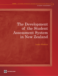 The Development of the Student Assessment System