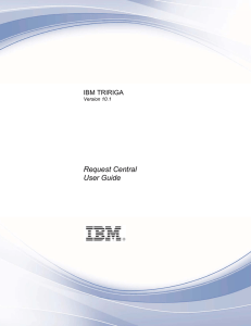 IBM TRIRIGA 10 Request Central User Guide