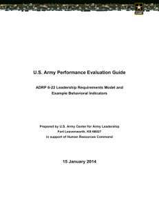 US Army Performance Evaluation Guide 15_JAN_14