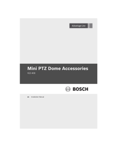 Mini PTZ Dome Accessories