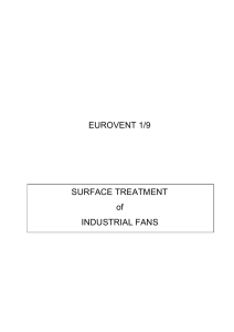 EUROVENT 1/9 SURFACE TREATMENT of INDUSTRIAL FANS