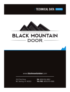 TOLL FREE - Black Mountain Door