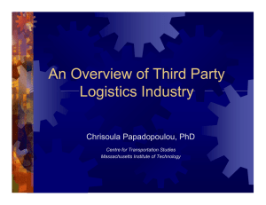 An Overview of Third Party Logistics Industry