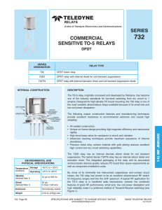 series commercial sensitive to-5 relays