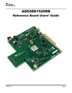 ADC08D1520RB Reference Board Users` Guide