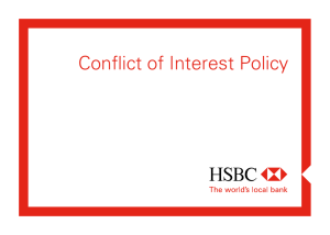 Conflict of Interest Policy - HSBC Czech Republic