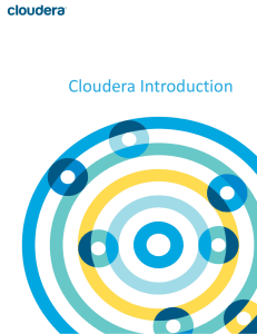 Cloudera Introduction