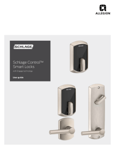 Schlage Control Smart Locks User Guide