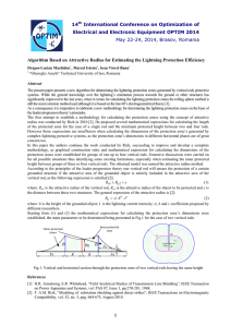 Algorithm Based on Attractive Radius for Estimating the Lightning