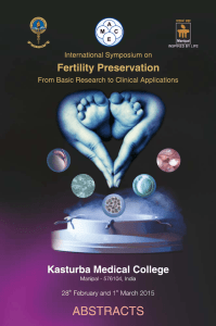 International Symposium on Fertility Preservation Program