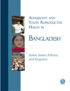 Adolescent Reproductive Health in Bangladesh