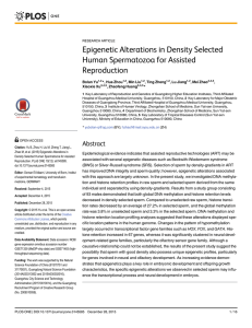 Epigenetic Alterations in Density Selected Human