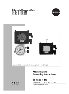 Mounting and Operating Instructions EB 9527-1 EN