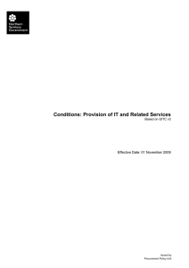 Provision of IT and Related Services - GITC