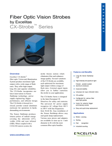 Fiber Optic Vision Strobes CX-Strobe Series