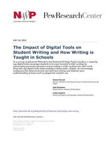 The Impact of Digital Tools on Student Writing and How Writing is