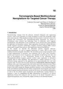 Ferromagnets-Based Multifunctional Nanoplatform for