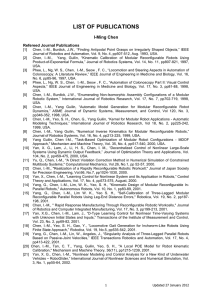 Complete list of publications - Nanyang Technological University