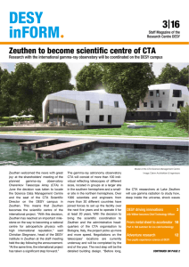 Zeuthen to become scientific centre of CTA