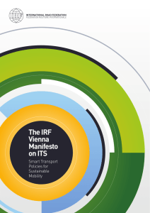 The IRF Vienna Manifesto on ITS - IRF | International Road Federation