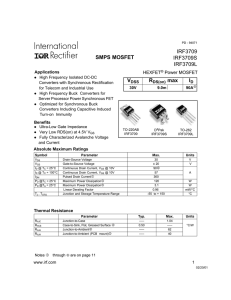 IRF3709 IRF3709S IRF3709L SMPS MOSFET ID