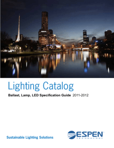 Lighting Catalog - ESPEN Technology Inc.