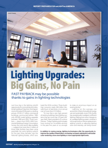 Lighting Upgrades: Big Gains, No Pain