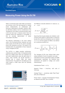 Measuring Power Using the DL750