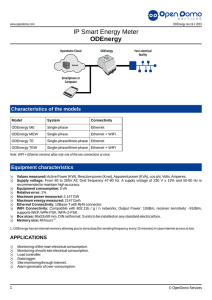 Specs - OpenDomo Services