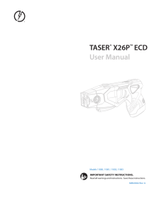 TASER® X26P™ ECD User Manual